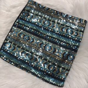 Mini sequins skirt